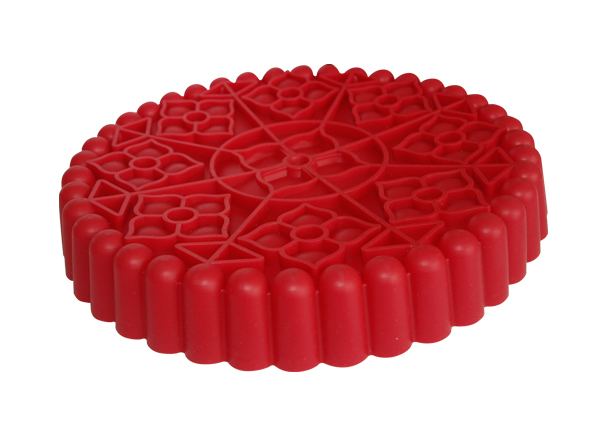 Rubber and plastic cake mould